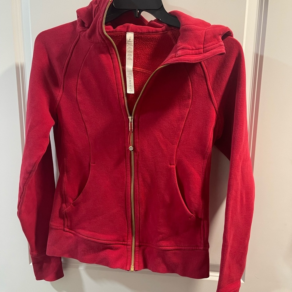 lululemon athletica Vibrant Red Hoodie Jacket